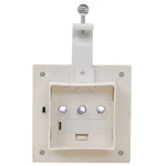 Outdoor Solar Lamps 12 pcs LED Square 12 cm White 277137