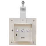 Outdoor Solar Lamps 12 pcs LED Square 12 cm White 277137