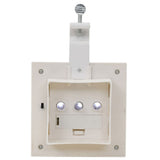 Outdoor Solar Lamps 12 pcs LED Square 12 cm White 277137