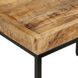 Nesting Coffee Tables 3 pcs Solid Rough Mango Wood and Iron 372732