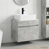 Bathroom Furniture Set Concrete Grey Engineered Wood 3404293