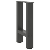 ZNTS Coffee Table Legs Anthracite 2 pcs 28x cm Steel 4013274