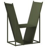 Firewood Rack Olive Green 69.5x35x81 cm Cold-rolled steel 864180