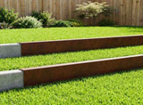 Garden Cover Profile 10 pcs 100 x 6 x 15 cm Weathering Steel 8012961