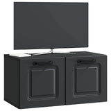Wall-Mounted TV Cabinet Black 59.5 x 31 x 30 cm Engineered Wood 899386