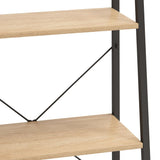 3-Tier Standing Shelf Light Brown and Black 56x35x108 cm 336361