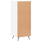 Sideboard High Gloss White 34.5x34x90 cm Engineered Wood 828766
