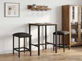 Bar Stool 2 pcs Dark Grey 40 x 32 x 64 cm Engineered Wood 8006160