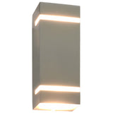 Outdoor Wall Lights 2 pcs 35 W Silver Rectangular 45651