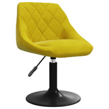 Swivel Dining Chairs 2 pcs Mustard Yellow Velvet 335334