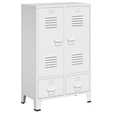 Industrial Wardrobe White 67x35x107 cm Steel 339611