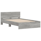 Bed Frame without Mattress Grey Sonoma 120x200 cm 3207495