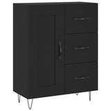 Highboard Black 69.5x34x180 cm Engineered Wood 3190014