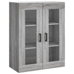 Highboard Grey Sonoma 69.5x34x180 cm Engineered Wood 3198215