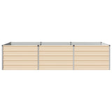 Raised Garden Bed Ivory 240 x 80 x 55 cm cold-rolled steel 8006414
