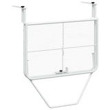 Balcony Table White 60x40 cm Steel 340916