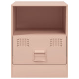 Bedside Cabinets 2pcs Pink 34.5x39x44 cm Steel 841754
