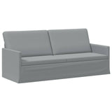 3 Seater Sofa Light Grey 190 x 81 x 82 cm Fabric 42041106