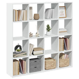 Book Cabinet White 137.5x29x137.5 cm Engineered Wood 3310289