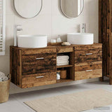 Bathroom Furniture Set 3 pcs Old Wood 49.5 x 44.5 x 65.5 cm 3405953