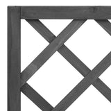 Planter Black Solid firwood Medium Planters Planter 316427
