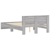 Bed Frame Grey Sonoma Engineered Wood Small Double Durable 3207516