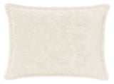 Cushion Cover 12 pcs HOUTEN White 45 x 45 cm Faux Rabbit Fur 918900