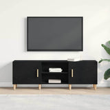 TV Cabinet Black Oak 150 x 30 x50 cm Engineered Wood 862797