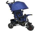 6 in 1 Kids Trike Push Bike with Push Handle, Canopy, 5-point Safety Belt, Storage, Footrest, Brake, T3398P378961