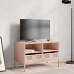 ZNTS TV Cabinet Pink 68x39x43.5 cm Cold-rolled Steel 851317