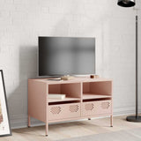ZNTS TV Cabinet Pink 68x39x43.5 cm Cold-rolled Steel 851317