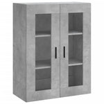 Highboard Concrete Grey 69.5x34x180 cm Engineered Wood 3198549