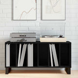 Record Cabinet Black Oak 100 x 38 x 48 cm Engineered Wood 862907