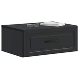 Wall-Mounted Bedside Cabinet 2 pcs Black 49 x 34.5 x 20 cm 899298