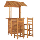 Garden Bar Set Natural wood Solid acacia wood Medium Footrest 3116004