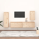 TV Cabinets 4 pcs Solid Wood Pine 3100229