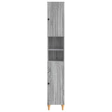 Bathroom Cabinet with Open Shelf ALKMAAR Grey Sonoma 896161