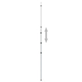 Telescopic Tarp Poles with Length of 102-260 cm 2 pcs Aluminum 315219