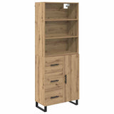 Highboard with Drawer 2 pcs Artisan Oak Engineered Wood 3415988