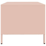 Coffee Table Pink 68.5x50x43.5 cm Cold-rolled Steel 851281