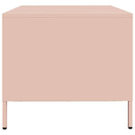 ZNTS Coffee Table Pink 68.5x50x43.5 cm Cold-rolled Steel 851281