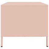 ZNTS Coffee Table Pink 68.5x50x43.5 cm Cold-rolled Steel 851281