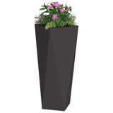 Planter Black 30 x 30 x 75 cm Steel 883766