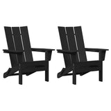 Garden Chair 2 pcs Black 80.5 x 74.5 x 92 cm Polyethylene 3335820