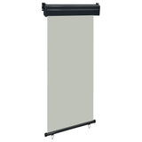 ZNTS Balcony Side Awning 105x250 cm Grey 48416