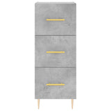 Sideboard Concrete Grey 34.5x34x90 cm Engineered Wood 828592