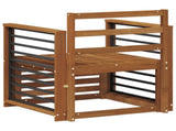 Outdoor Sofa Solid Acacia Wood Natural 3436364