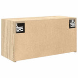 Bathroom Wall Cabinet Sonoma Oak 60x25x30 cm Engineered Wood 860060