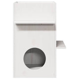 Cat House White 43x43x60 cm Solid Wood Pine 859302