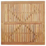 Garden Table Brown Solid Acacia wood 110 cm Decorative Inlays 367837